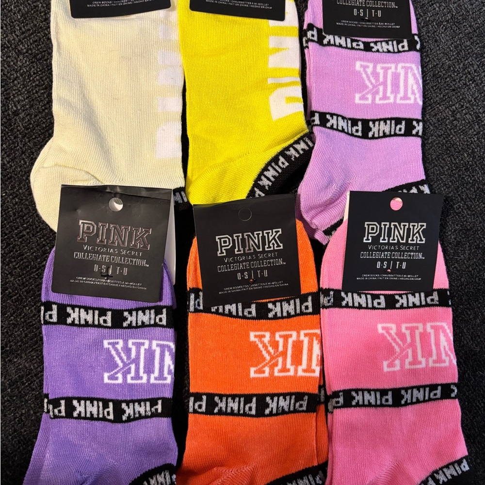 Victoria's Secret PINK Vibrant Socks Collection